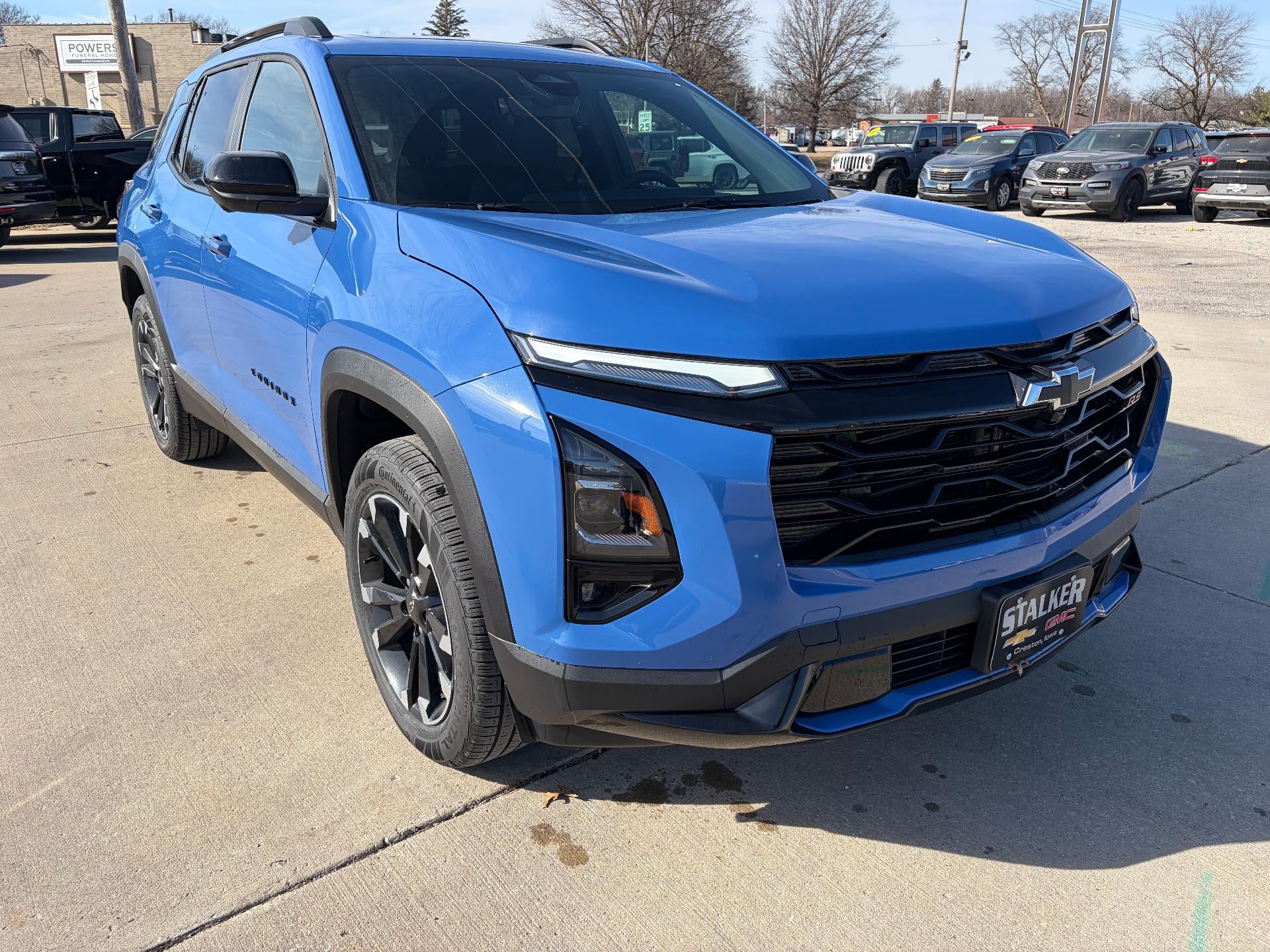 2026 Chevrolet Equinox RS in Reef Blue Metallic — front three-quarter view